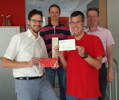 BTG - Siegerehrung für das WM Tippspiel